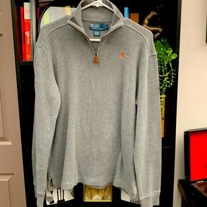 Gray polo Texas longhorns sweater